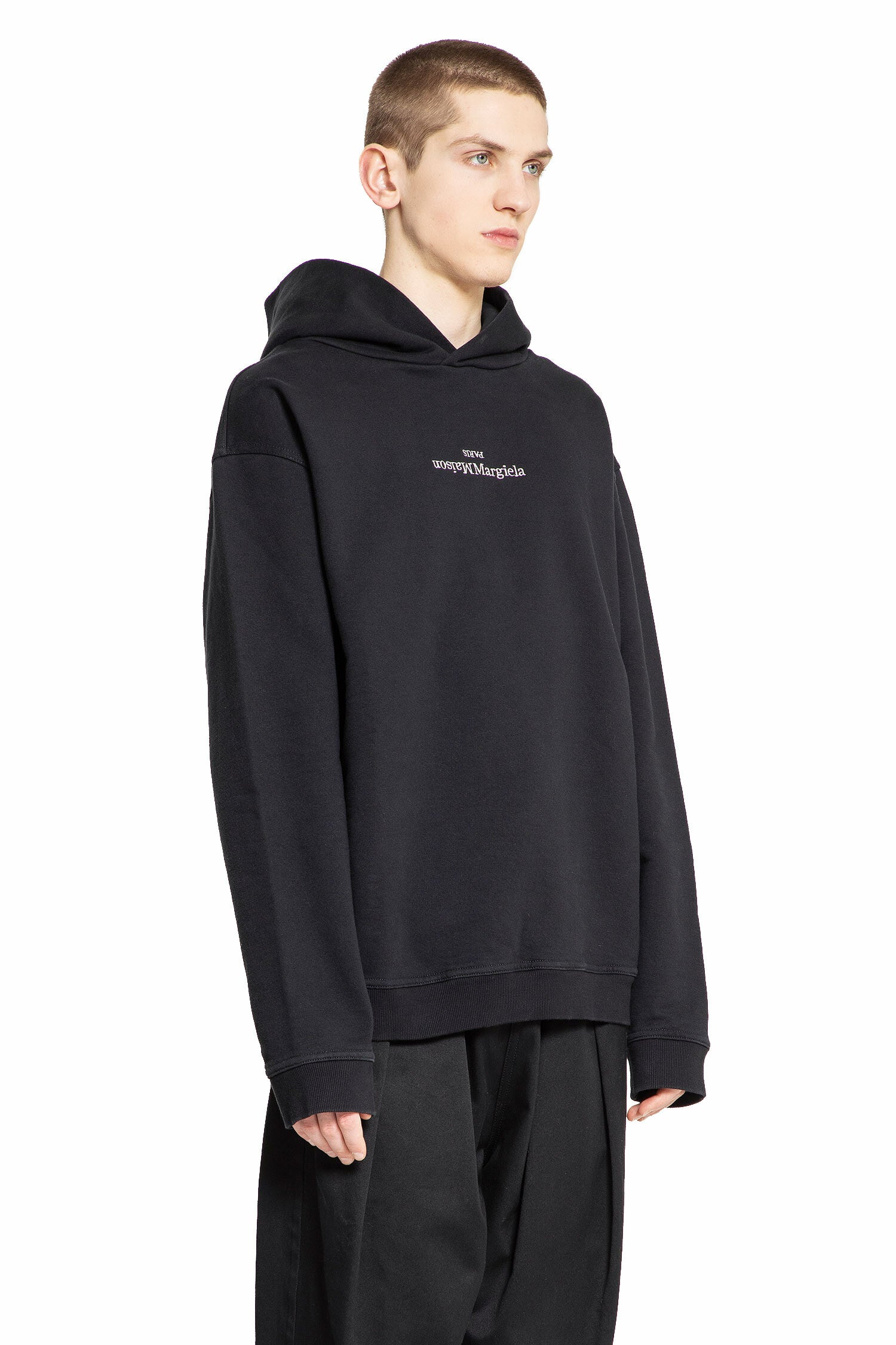 MAISON MARGIELA MAN BLACK SWEATSHIRTS