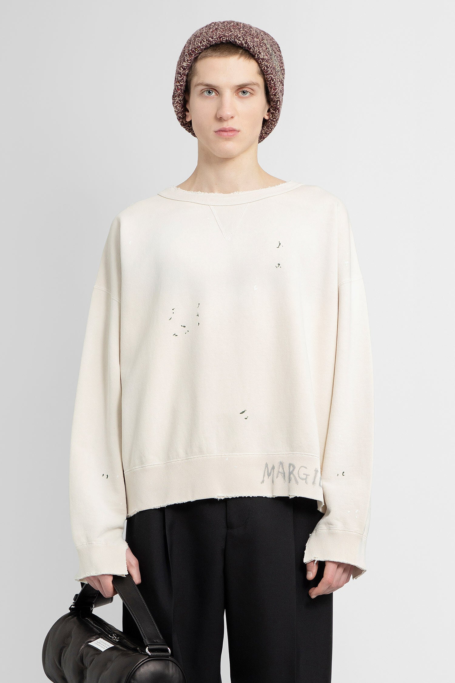 MAISON MARGIELA MAN BEIGE SWEATSHIRTS