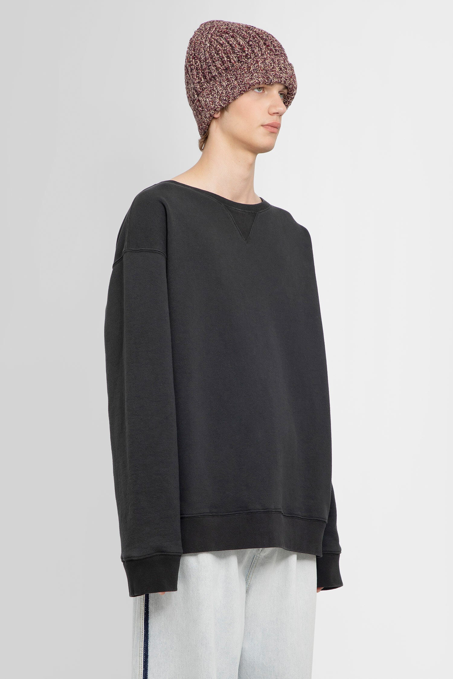 MAISON MARGIELA MAN BLACK SWEATSHIRTS