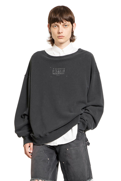 MAISON MARGIELA MAN BLACK SWEATSHIRTS