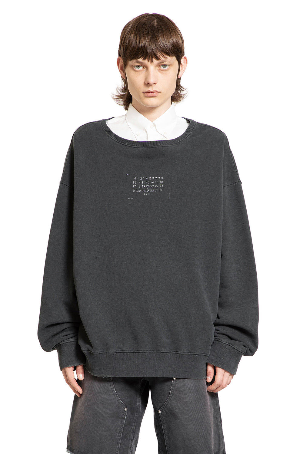 MAISON MARGIELA MAN BLACK SWEATSHIRTS