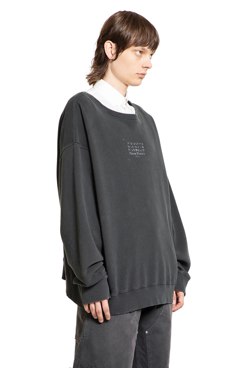 MAISON MARGIELA MAN BLACK SWEATSHIRTS