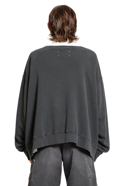 MAISON MARGIELA MAN BLACK SWEATSHIRTS