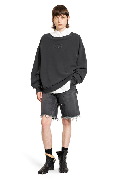 MAISON MARGIELA MAN BLACK SWEATSHIRTS