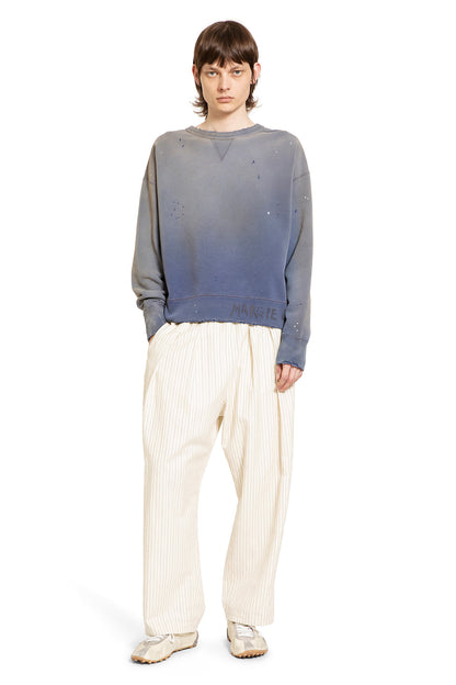 MAISON MARGIELA MAN BLUE SWEATSHIRTS