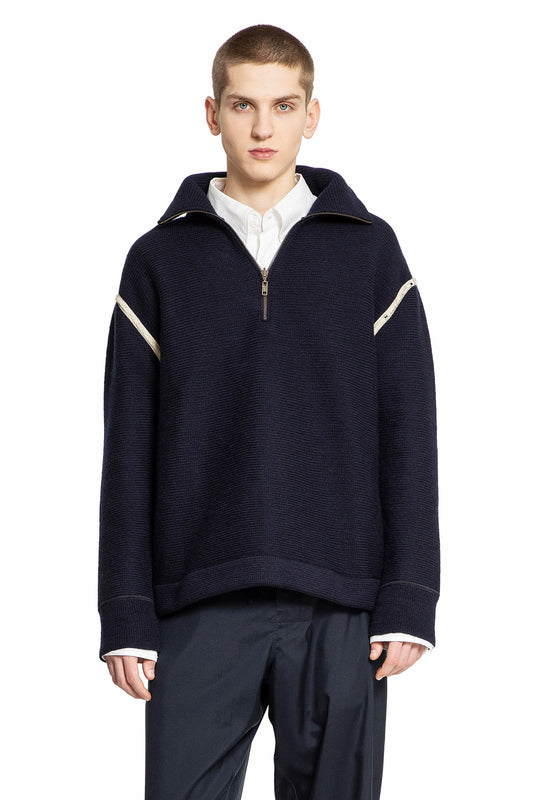 MAISON MARGIELA MAN BLUE KNITWEAR