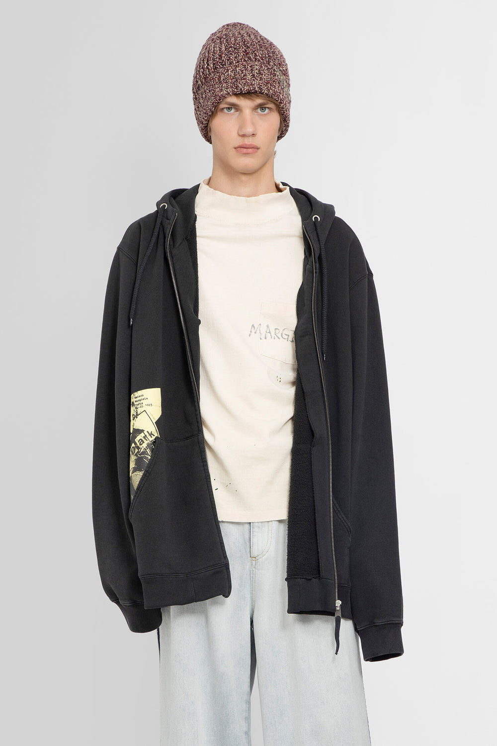 MAISON MARGIELA MAN BLACK SWEATSHIRTS