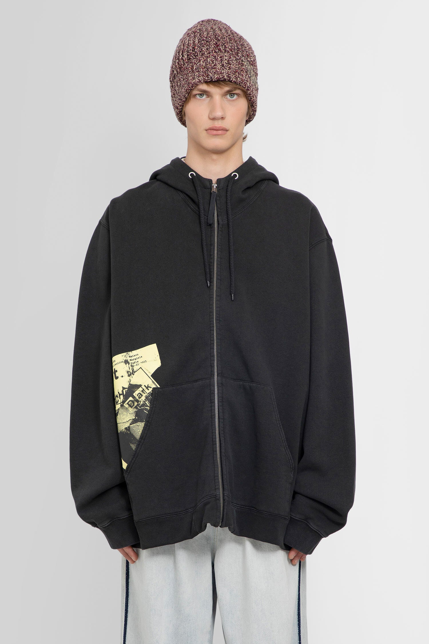 MAISON MARGIELA MAN BLACK SWEATSHIRTS