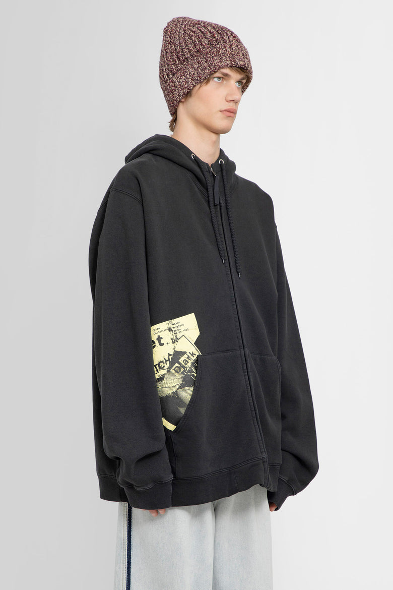 MAISON MARGIELA MAN BLACK SWEATSHIRTS