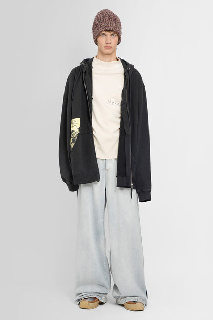 MAISON MARGIELA MAN BLACK SWEATSHIRTS