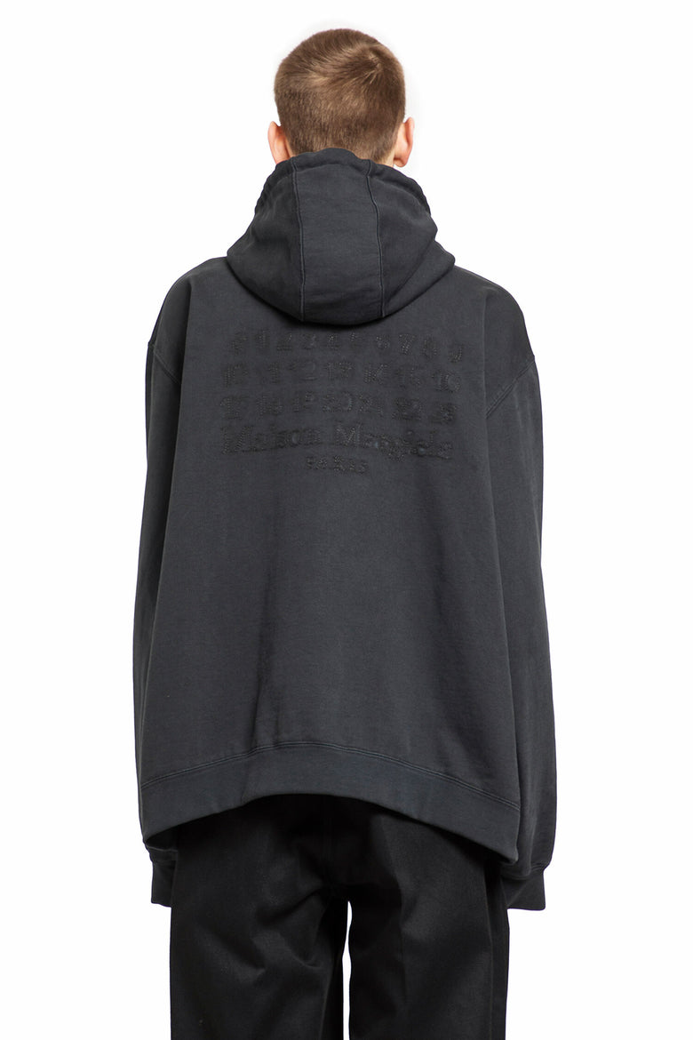 MAISON MARGIELA MAN BLACK SWEATSHIRTS