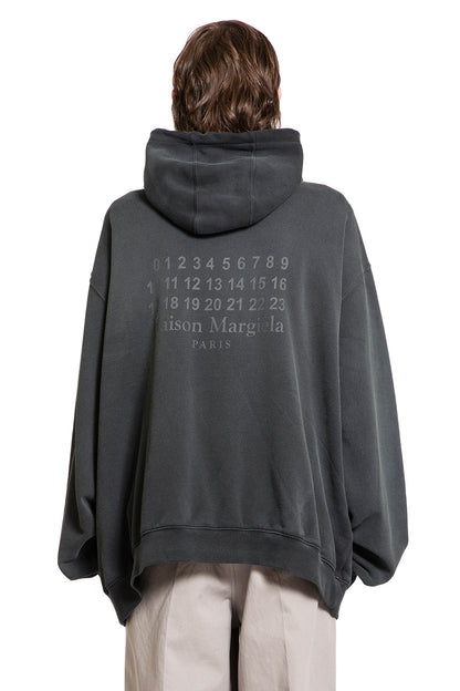 MAISON MARGIELA MAN BLACK SWEATSHIRTS