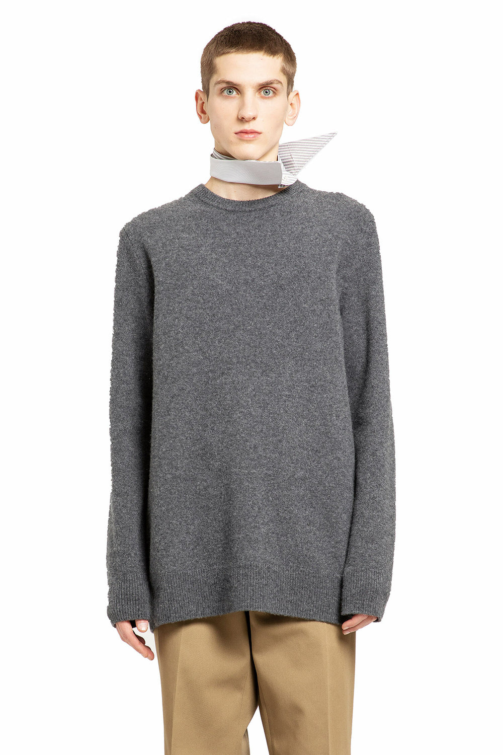 MAISON MARGIELA MAN GREY KNITWEAR