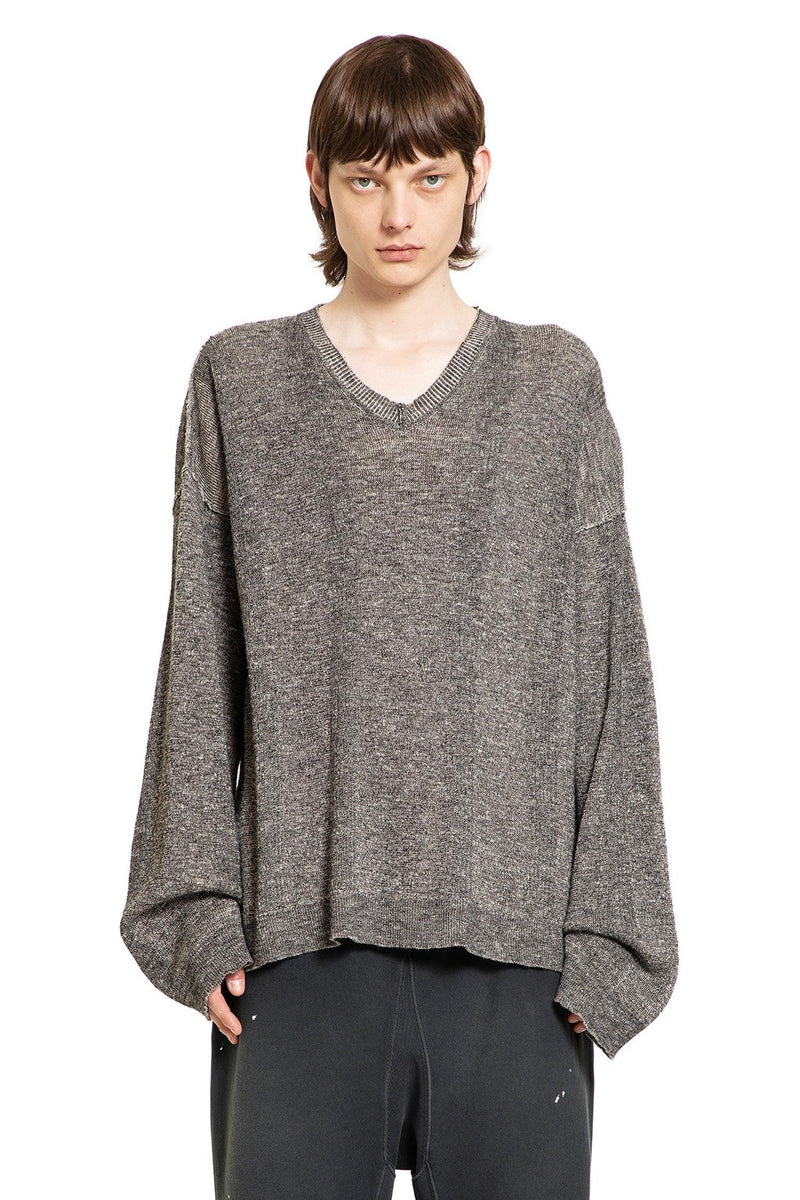 Cotton Linen V-Neck Sweater - Antonioli.eu