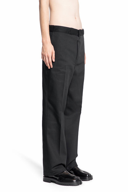 MAISON MARGIELA MAN BLACK TROUSERS