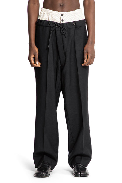 MAISON MARGIELA MAN BLACK&WHITE TROUSERS