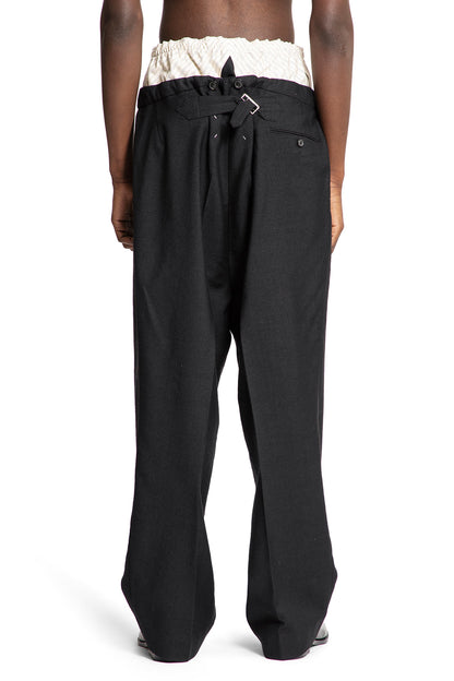 MAISON MARGIELA MAN BLACK&WHITE TROUSERS