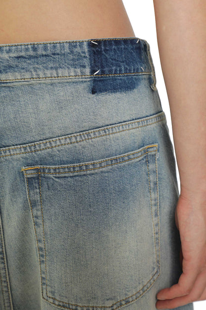 Wrap Denim Trousers