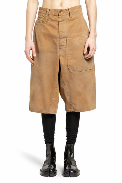 MAISON MARGIELA MAN BEIGE SHORTS & SKIRTS