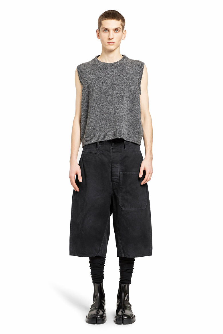 MAISON MARGIELA MAN BLACK SHORTS & SKIRTS