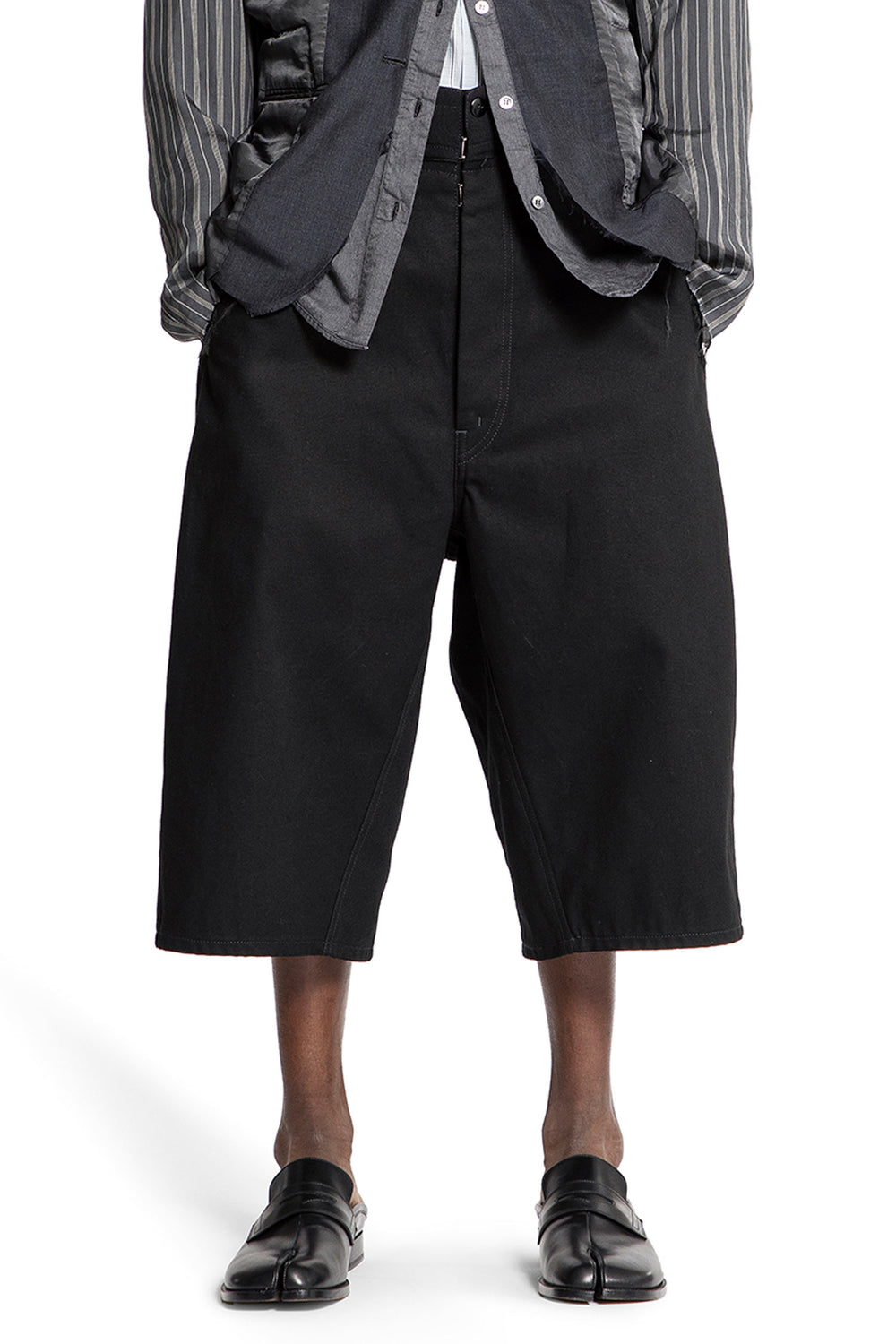 MAISON MARGIELA MAN BLACK SHORTS & SKIRTS