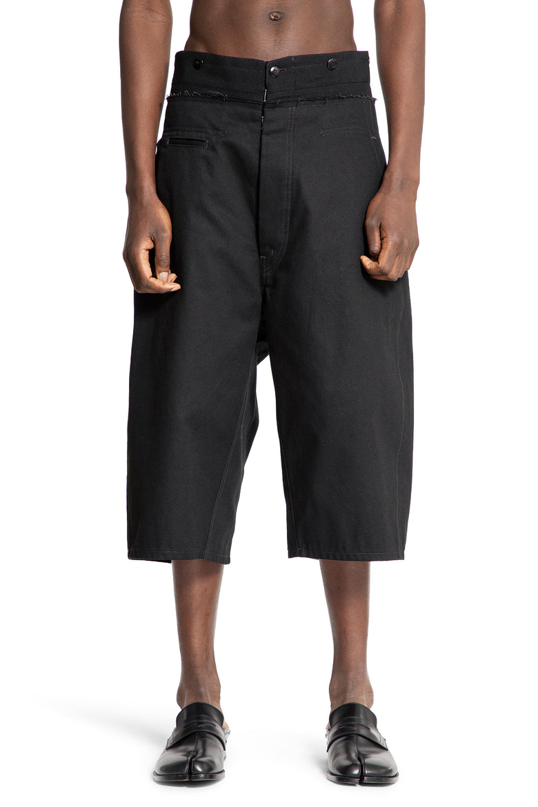 MAISON MARGIELA MAN BLACK SHORTS & SKIRTS