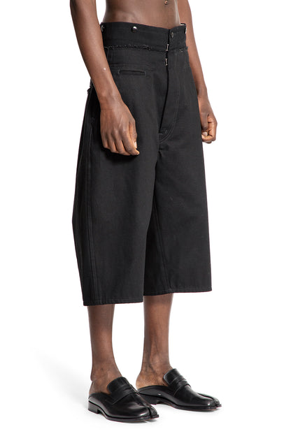 MAISON MARGIELA MAN BLACK SHORTS & SKIRTS