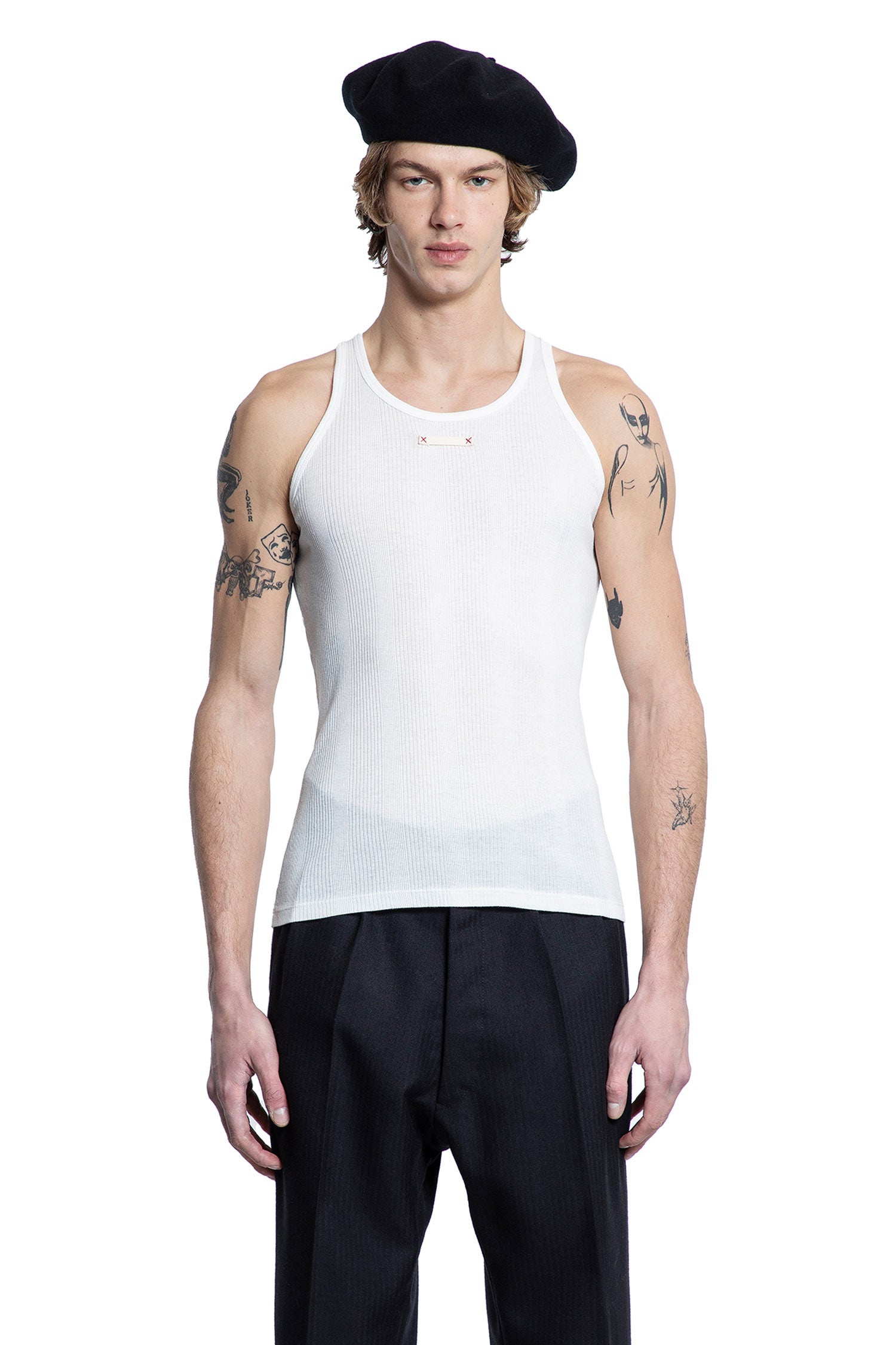 MAISON MARGIELA MAN WHITE T-SHIRTS & TANK TOPS