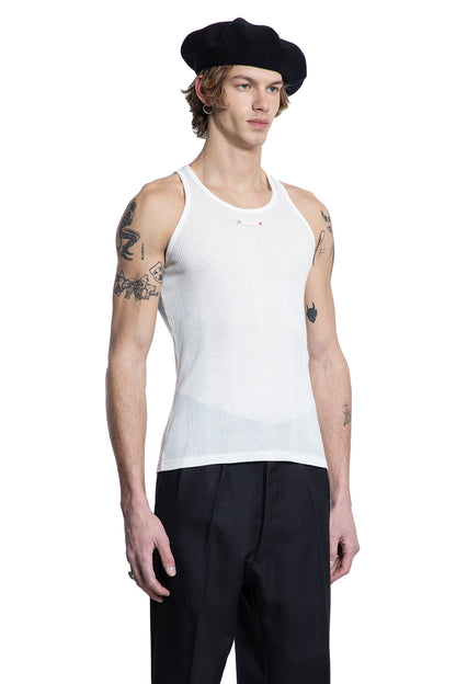 MAISON MARGIELA MAN WHITE T-SHIRTS & TANK TOPS