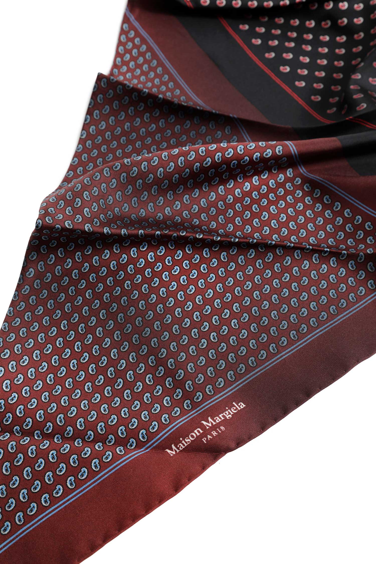 MAISON MARGIELA Reversible Paisley Silk Scarf man