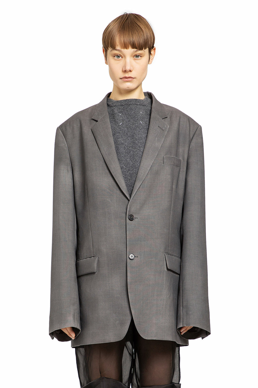 MAISON MARGIELA WOMAN GREY BLAZERS