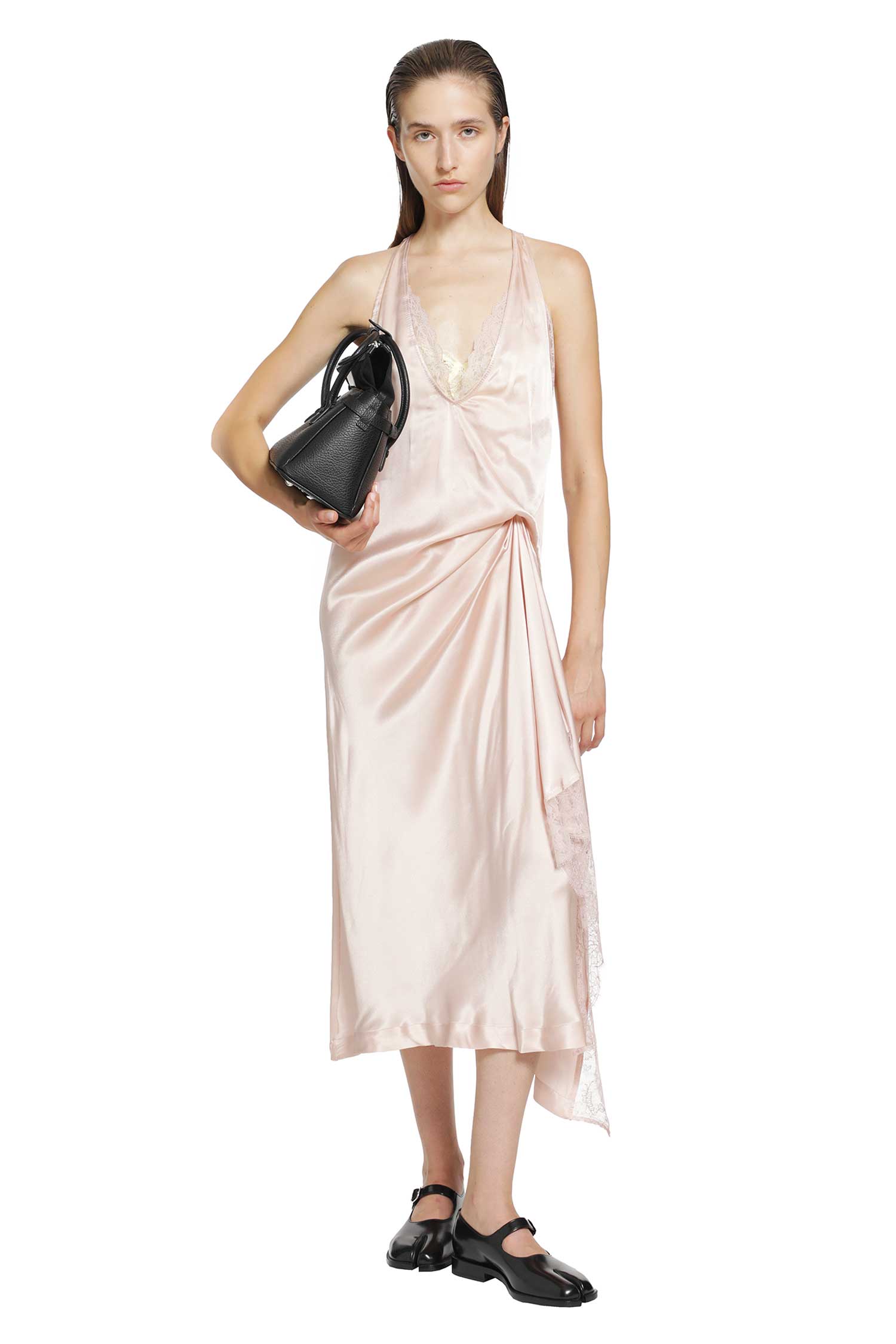 MAISON MARGIELA Silk Slip Midi Dress woman