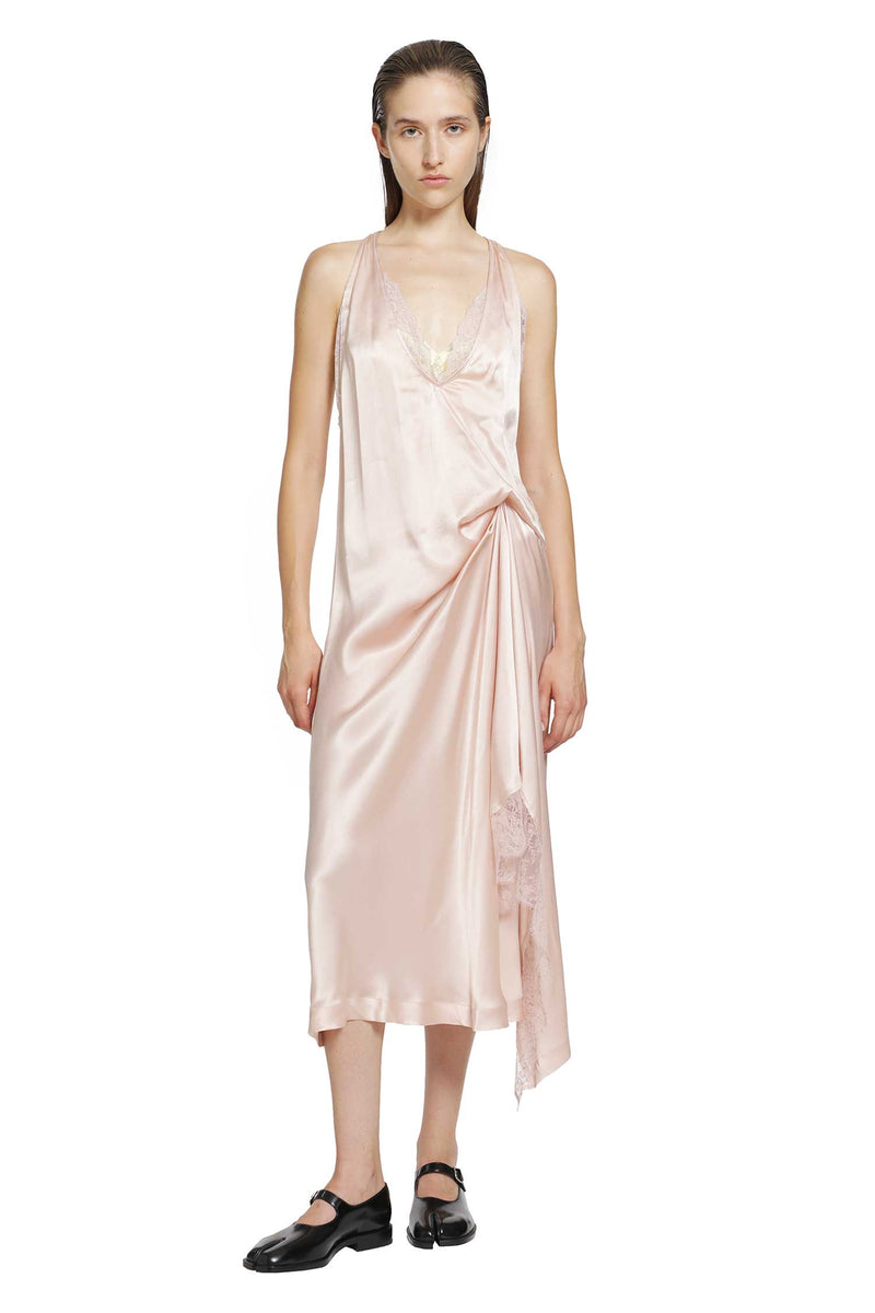 MAISON MARGIELA Silk Slip Midi Dress woman