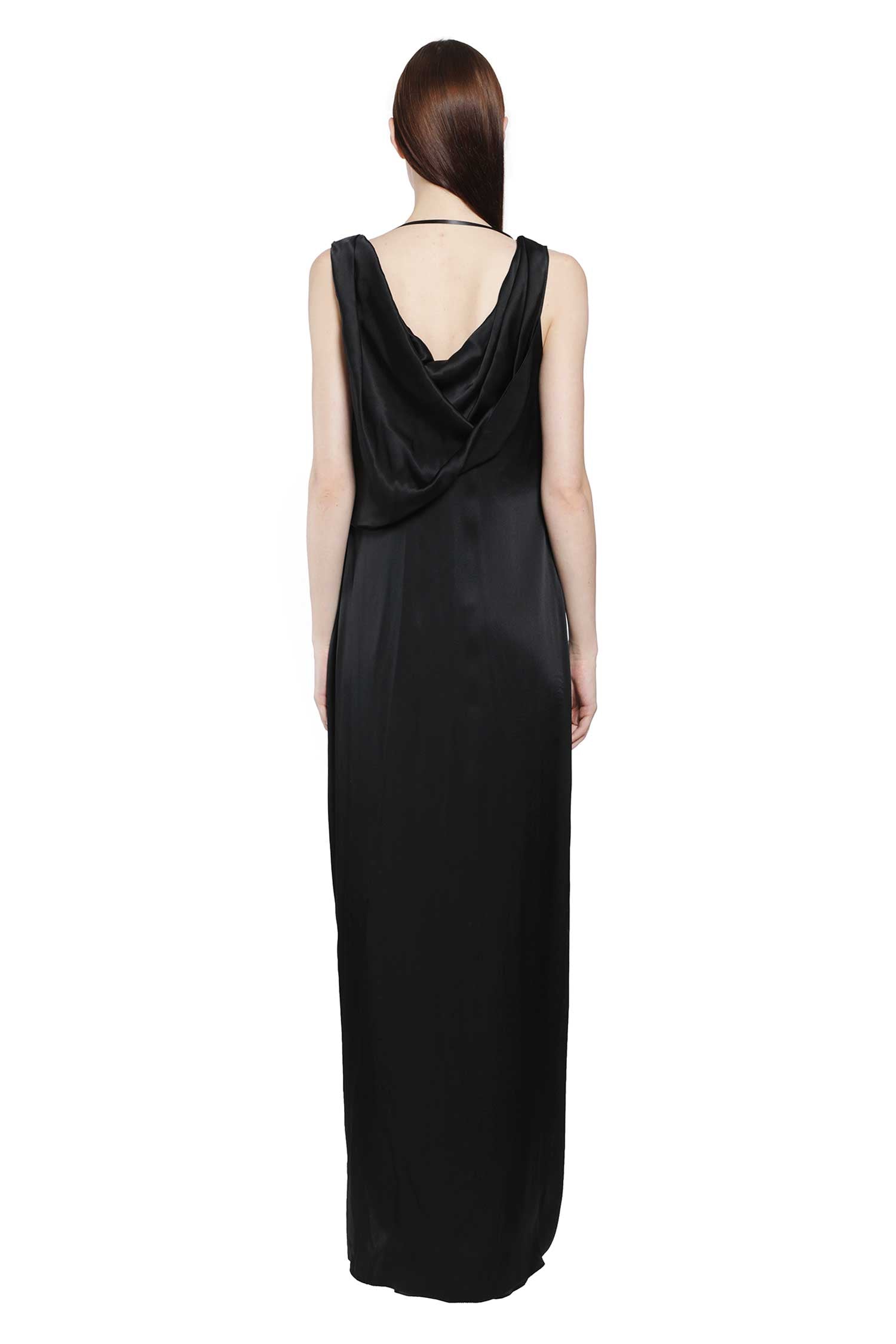 MAISON MARGIELA Satin Draped Maxi Dress woman