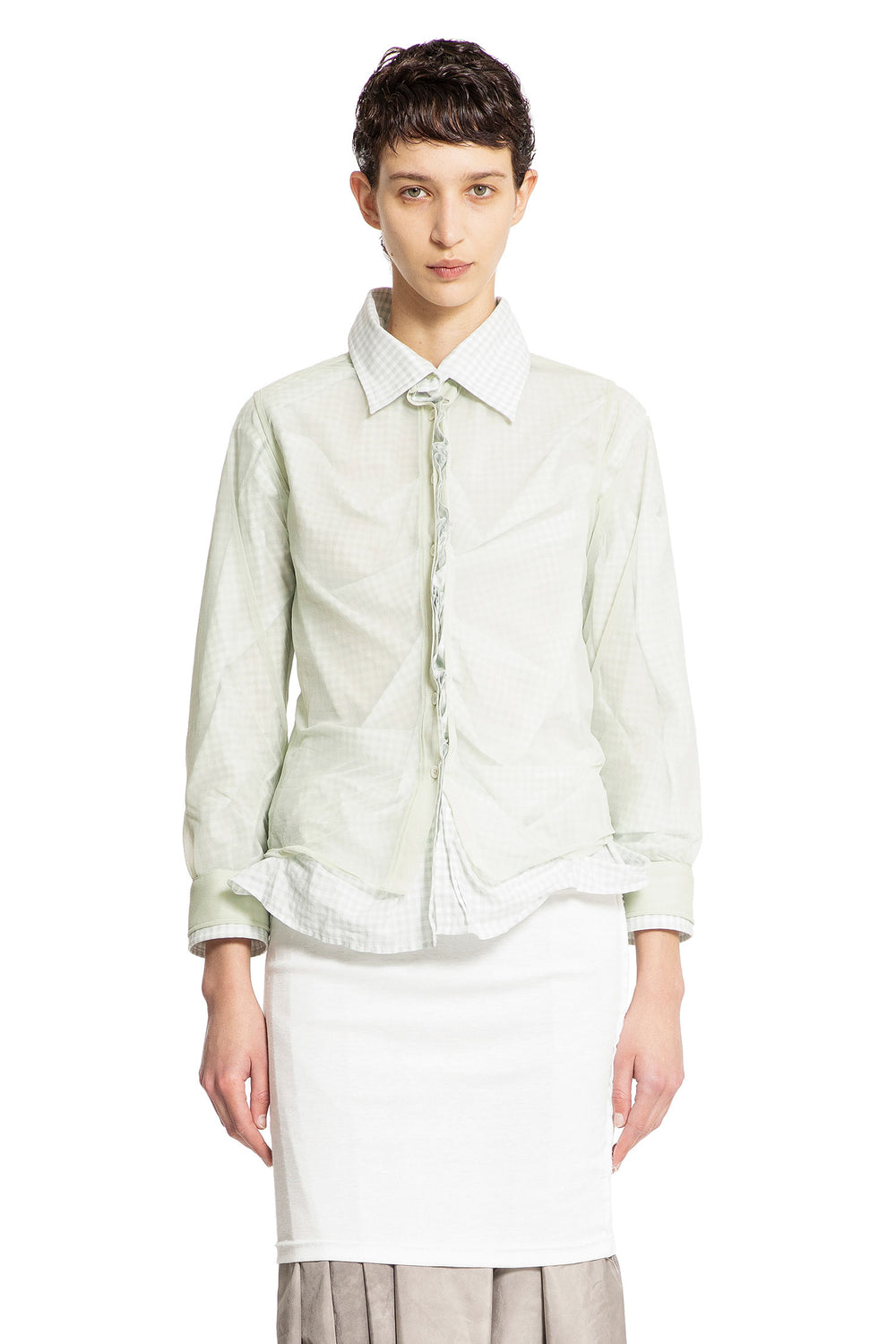 MAISON MARGIELA WOMAN GREEN SHIRTS