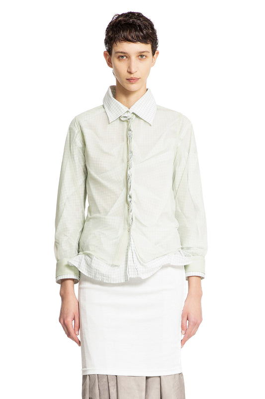 MAISON MARGIELA WOMAN GREEN SHIRTS