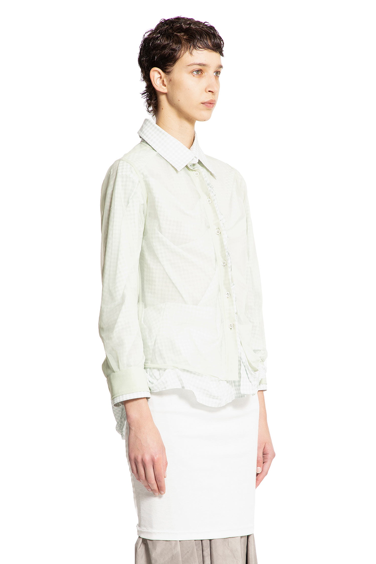 MAISON MARGIELA WOMAN GREEN SHIRTS