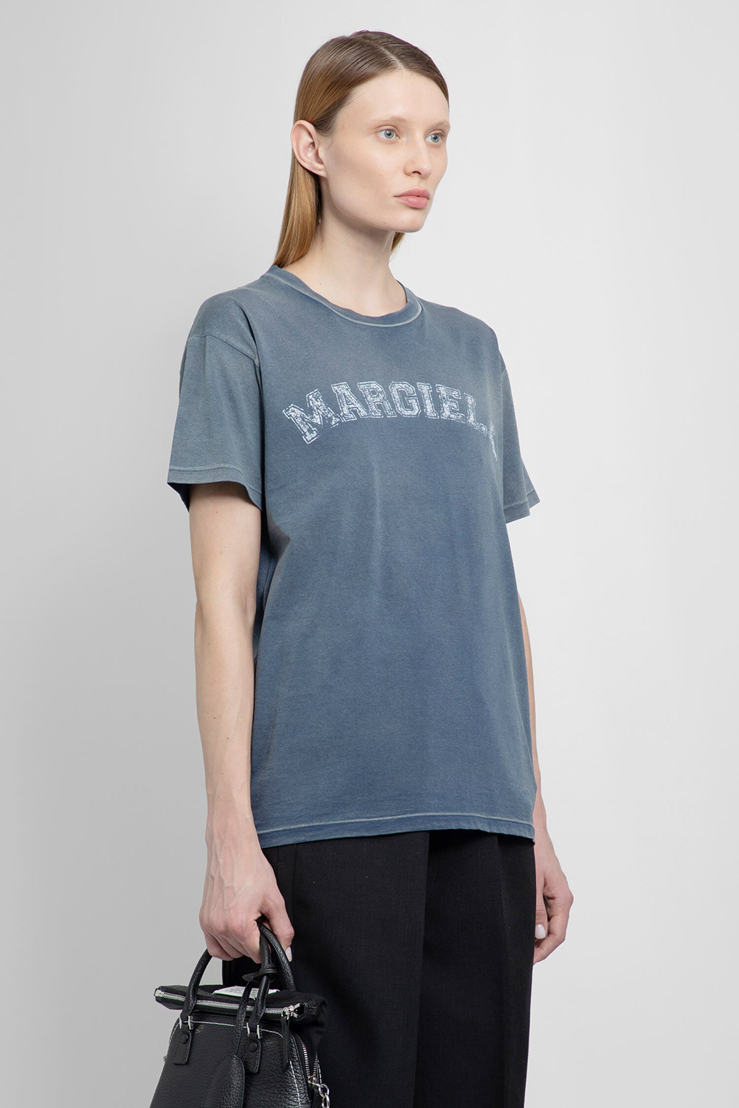 MAISON MARGIELA WOMAN BLUE T-SHIRTS & TANK TOPS