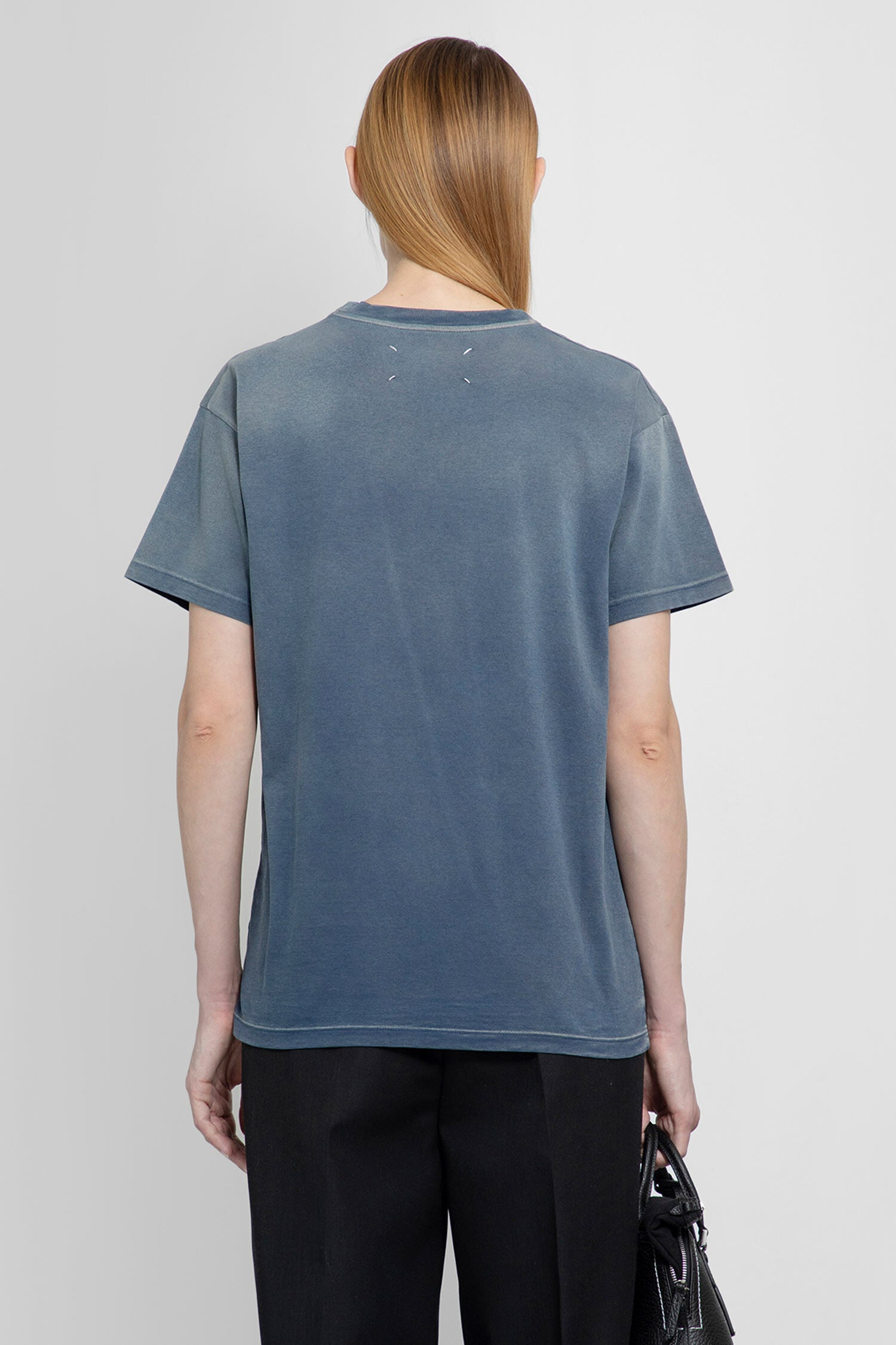 MAISON MARGIELA WOMAN BLUE T-SHIRTS & TANK TOPS