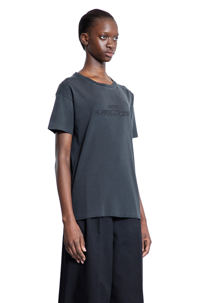 MAISON MARGIELA WOMAN GREY T-SHIRTS & TANK TOPS