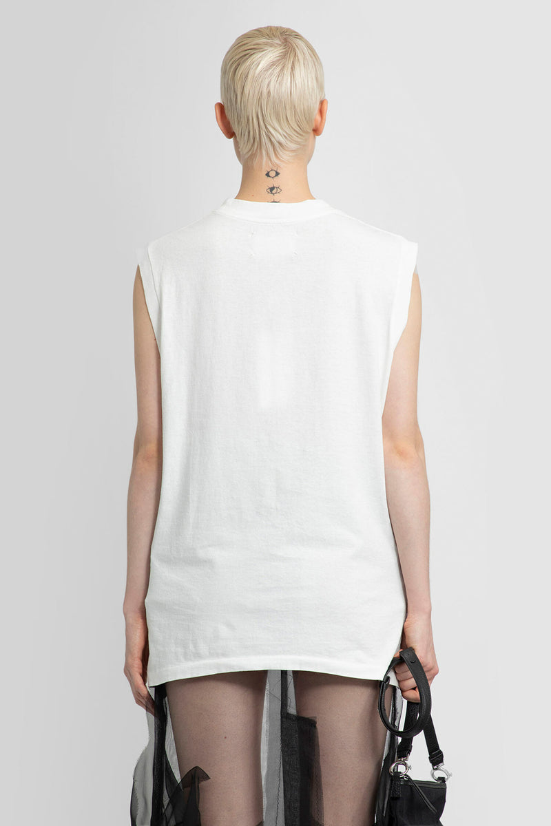 MAISON MARGIELA WOMAN WHITE TANK TOPS - MAISON MARGIELA - TANK