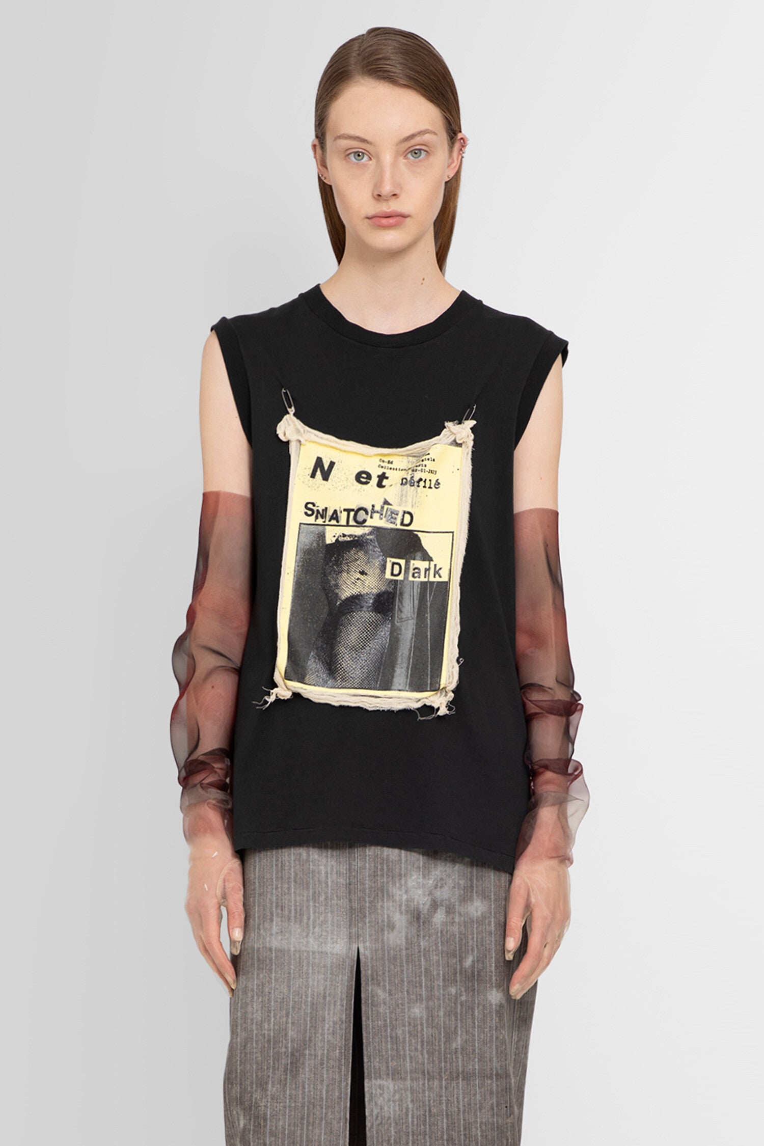 MAISON MARGIELA WOMAN BLACK T-SHIRTS