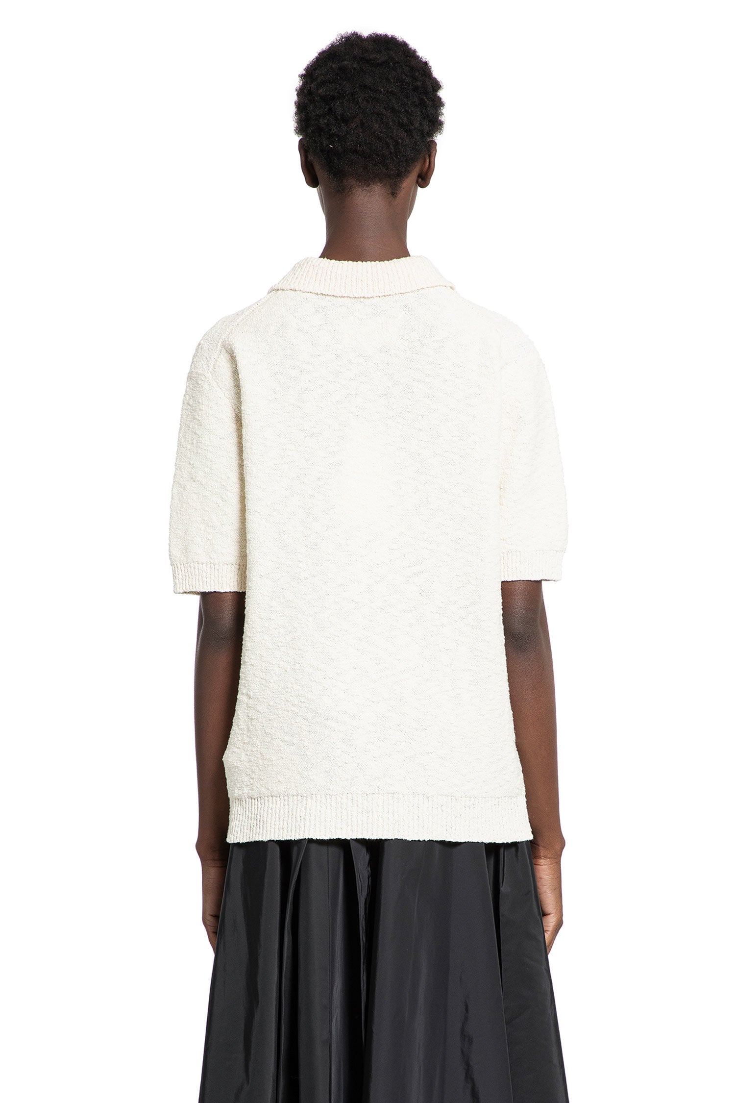 MAISON MARGIELA WOMAN OFF-WHITE T-SHIRTS & TANK TOPS