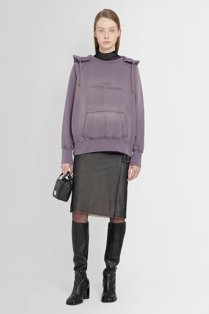 MAISON MARGIELA WOMAN PURPLE SWEATSHIRTS