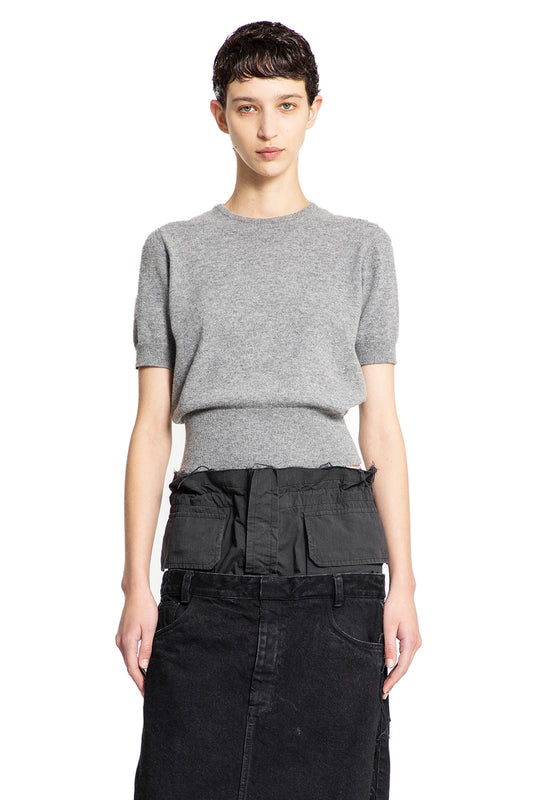 MAISON MARGIELA WOMAN GREY KNITWEAR