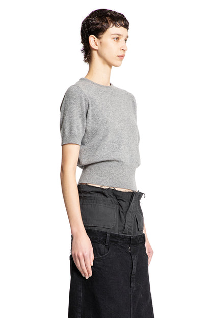 MAISON MARGIELA WOMAN GREY KNITWEAR