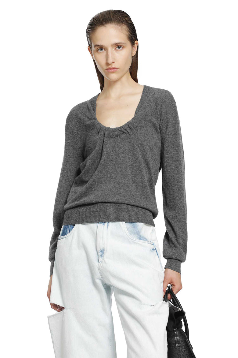 MAISON MARGIELA Twisted Knit Crewneck Sweater woman