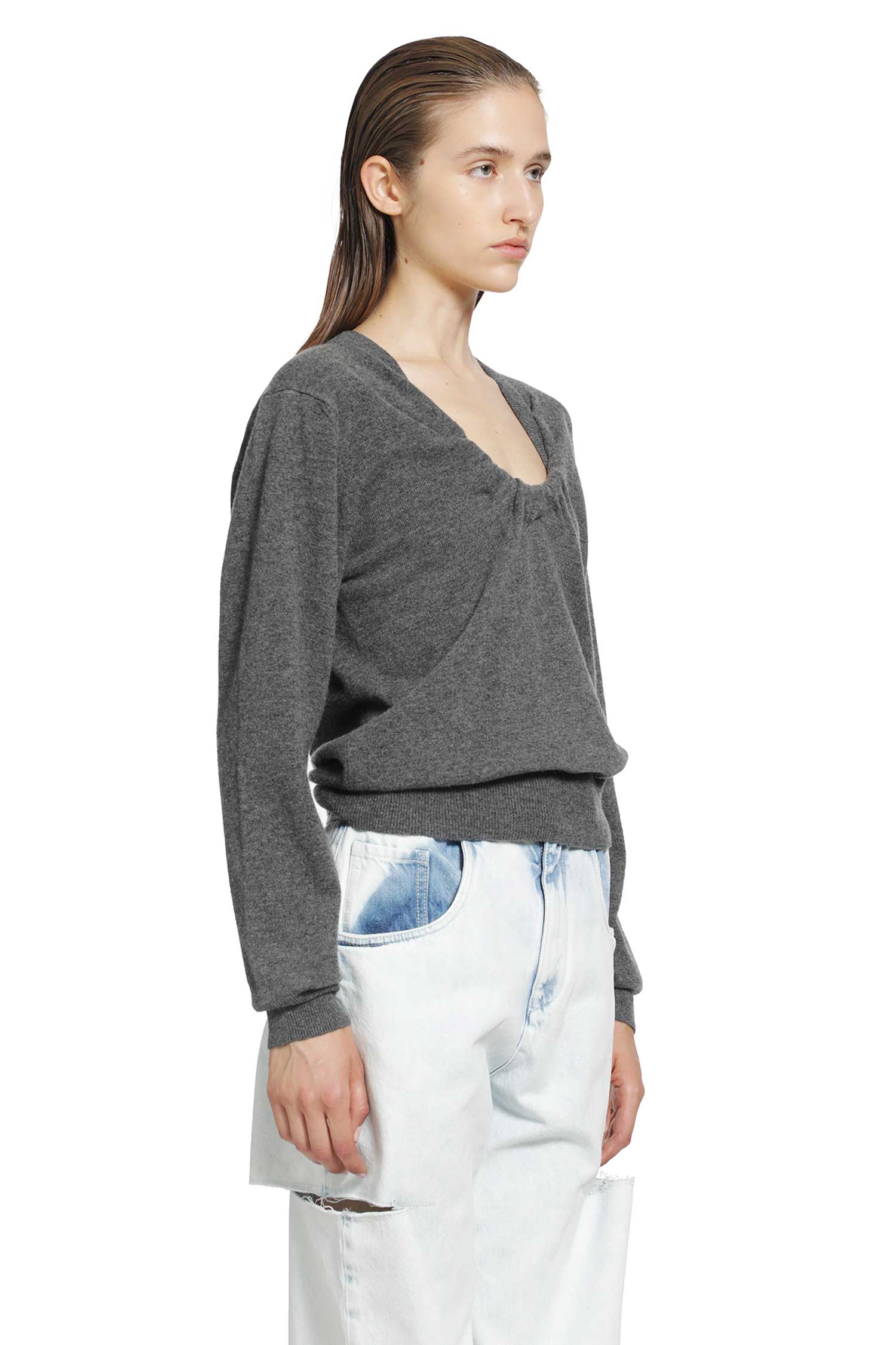 Twisted Knit Crewneck Sweater