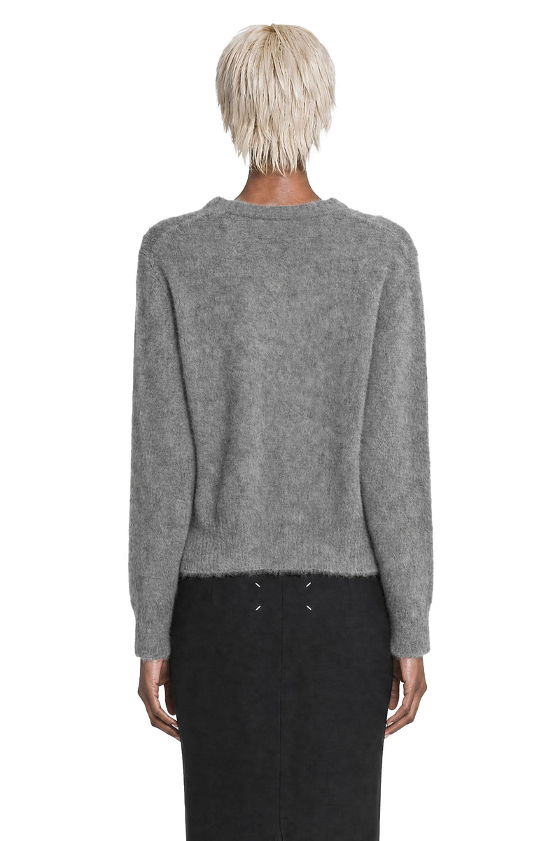 MAISON MARGIELA Brushed Alpaca V-Neck Sweater woman