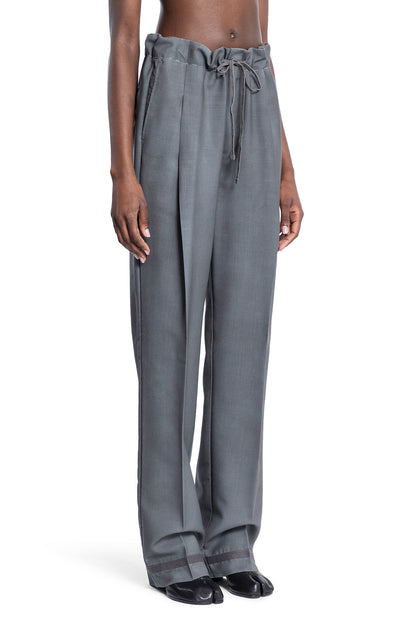 MAISON MARGIELA WOMAN GREY TROUSERS